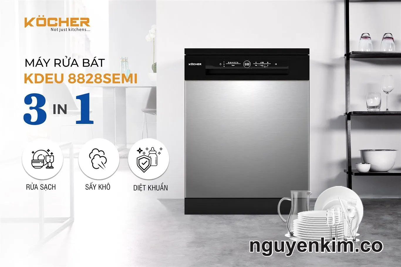 Sửa Máy Rửa Chén Kocher Tại Nhà Huyện Cần Giờ