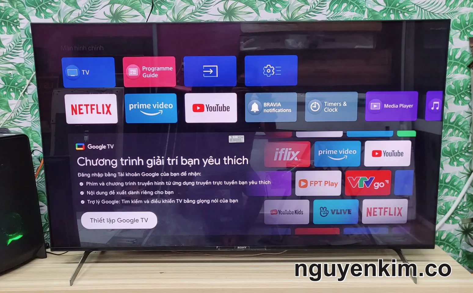 Google TV Sony 65 inch màn hình 4K tràn viền 120hz