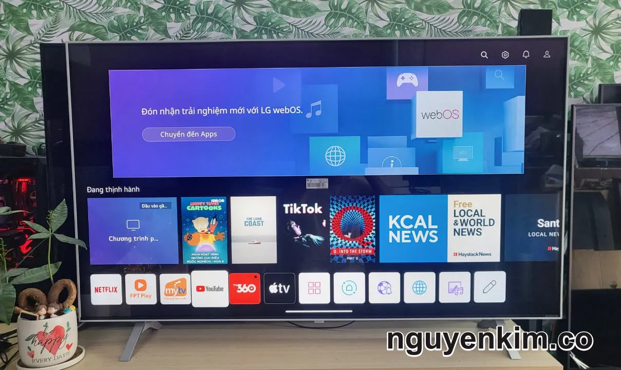 Tivi LG Nanocell 55 Inch Màn Hình 4K Giọng Nói 55NANO77 Đời 2022