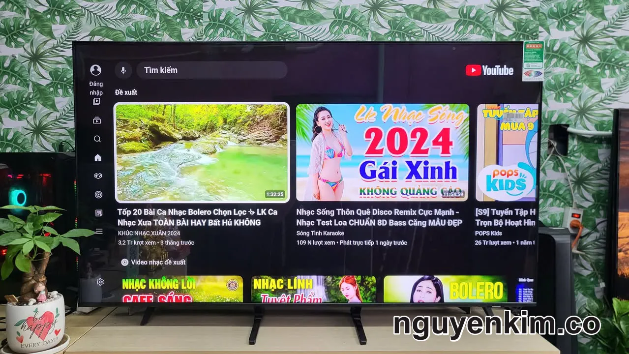 Tivi Samsung Qled 55 Inch Màn Hình 4K Giọng Nói, Model 55Q60BAK